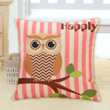 Lovely Owl Cushion Cover Polyester&Linen