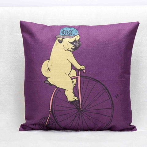 Riding Dog Cushion