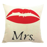 Mr & Mrs Printed Decorative Cushions