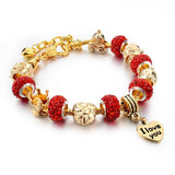 Friendship Love Charm Murano Crystal Beads Bracelets - 101 Gear Shop