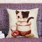 Cat Print Pattern Home Decor - 101 Gear Shop