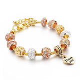 Friendship Love Charm Murano Crystal Beads Bracelets - 101 Gear Shop
