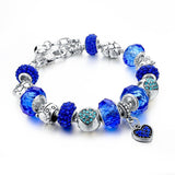 Friendship Love Charm Murano Crystal Beads Bracelets