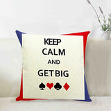 Poker Printed Home Decor Cushions