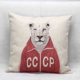 Mr. Animal Printed Vintage Cushion - 101 Gear Shop