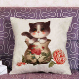 Cat Print Pattern Home Decor - 101 Gear Shop