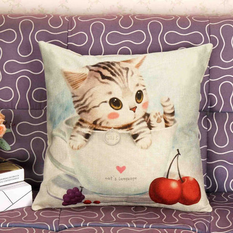 Cat Print Pattern Home Decor