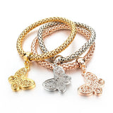 3Pcs/Lot Ethnic Love Heart Charm Bracelets