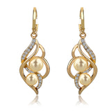 Pearls Drop Earring Gold/Silver Dangle Earrings - 101 Gear Shop