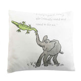 Canvas Embroidery Print Applique Throw Pillowcase 3D For Sofa