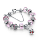 Silver Charm Royal Crown Bracelet