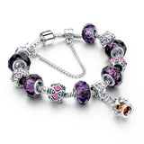 Silver Charm Royal Crown Bracelet